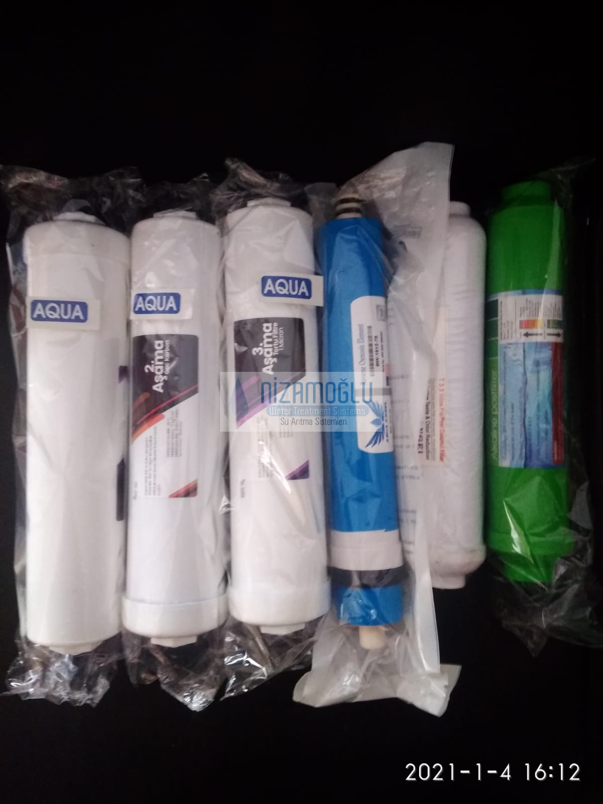 Kapalı Kasa Su Arıtma Cihazı Filtresi 6Lı USA Membranlı Set
