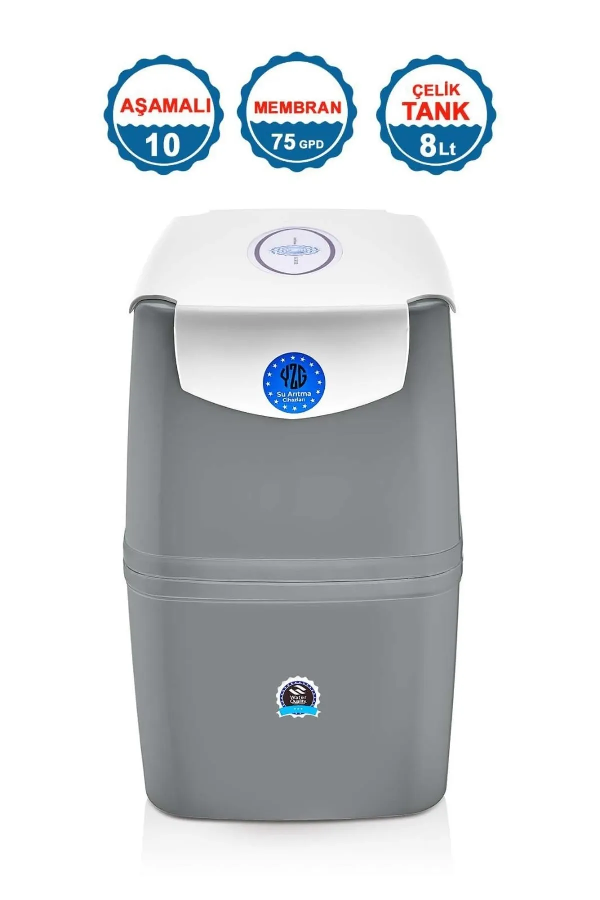 YZG 10 Aşamalı 8 Litre Çelik Tanklı Su Arıtma Cihazı