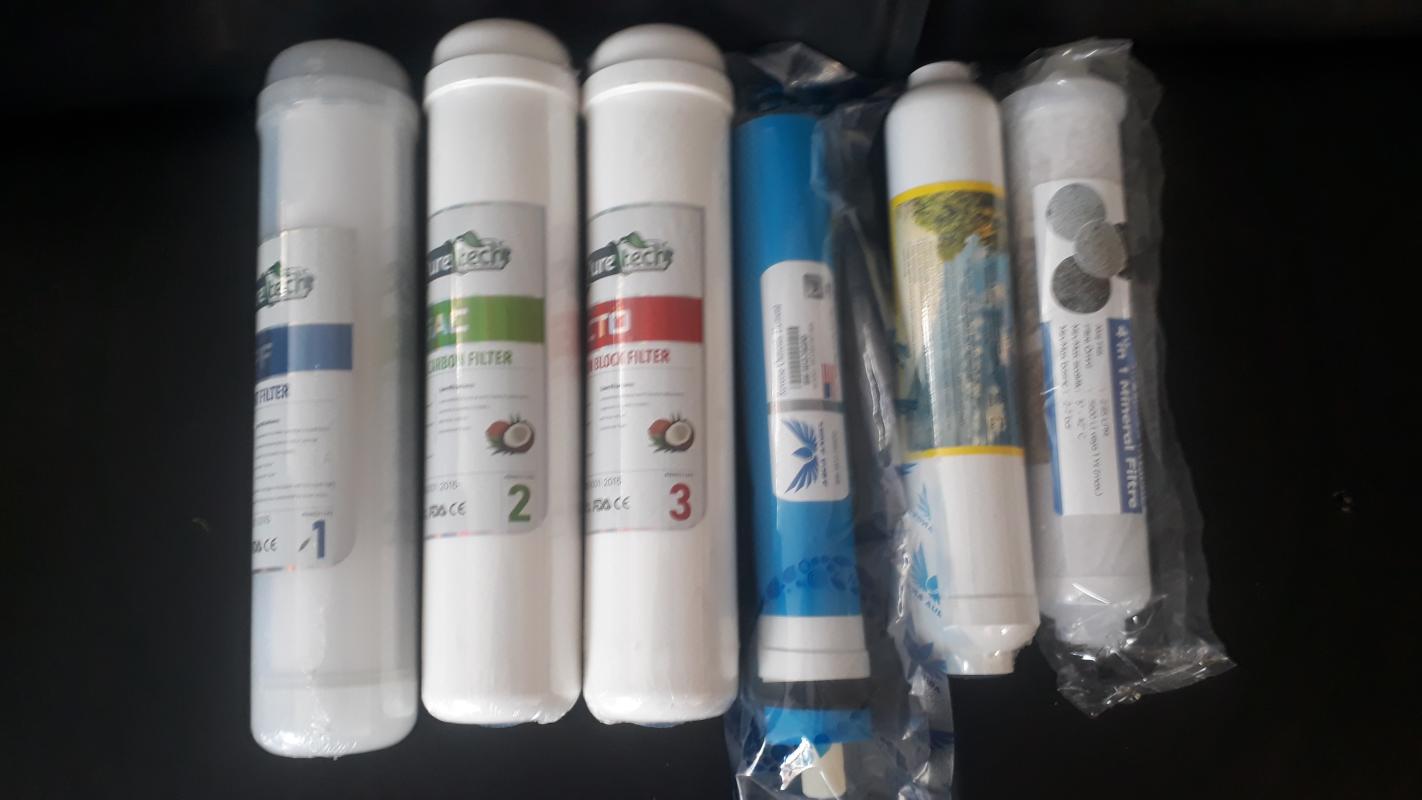Kapalı Kasa Su Arıtma Filtresi İNLİNE 6li set AQUA ANGEL Membranlı 