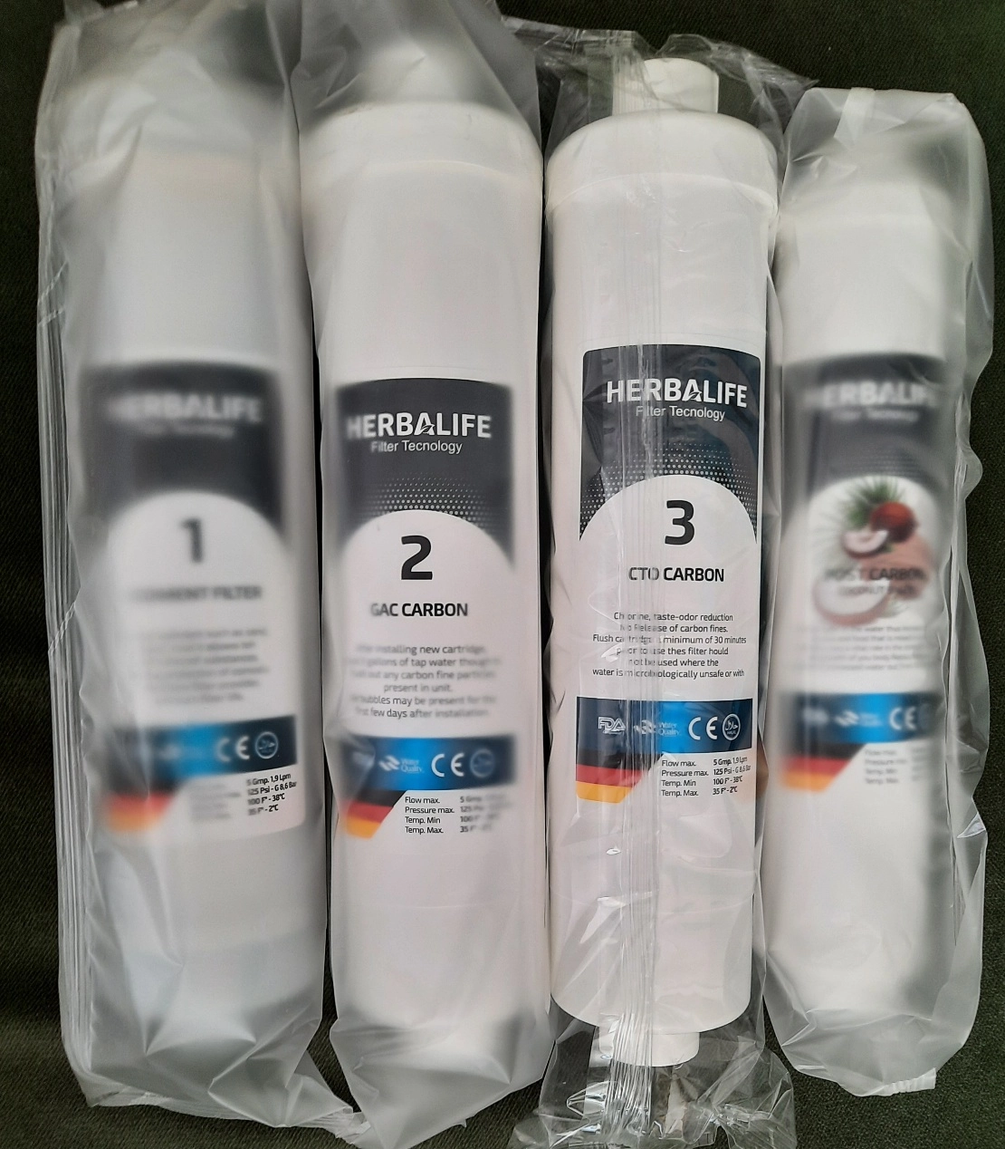 Herbalife Kapalı Kasa 4’lü Su Arıtma Filtre Seti