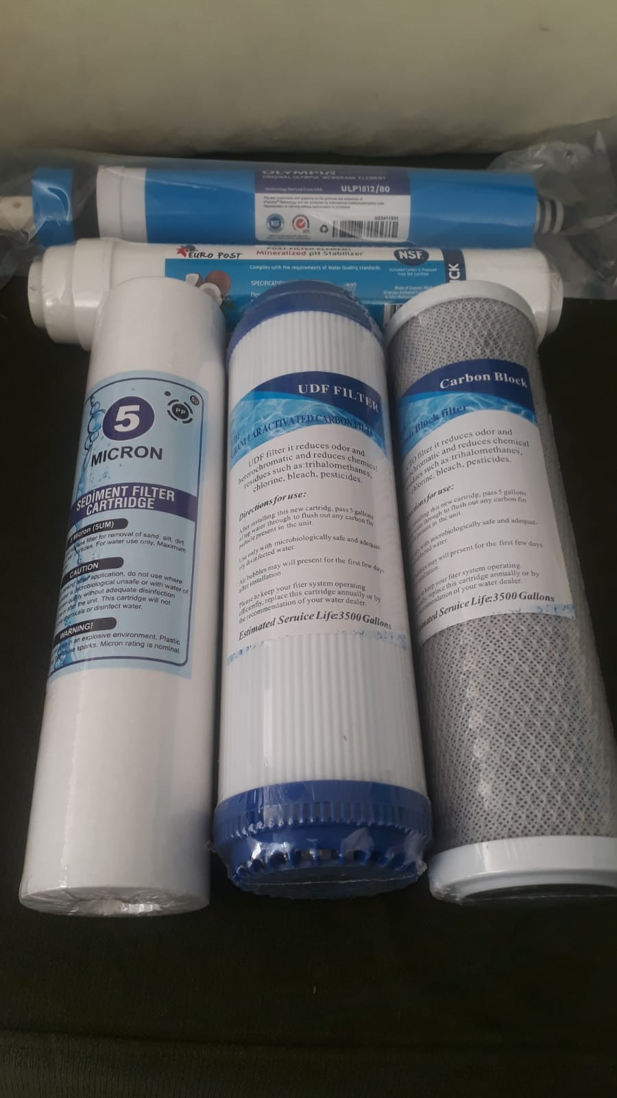 Açık Kasa Su Arıtma-Filtresi 5li Set