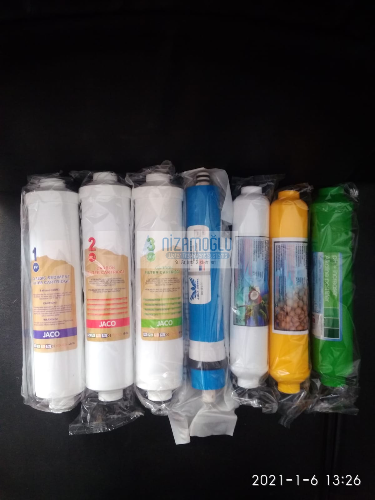 WATER Kapalı Kasa Su Arıtma Cihazı Filtresi 7liı USA Membranlı Set