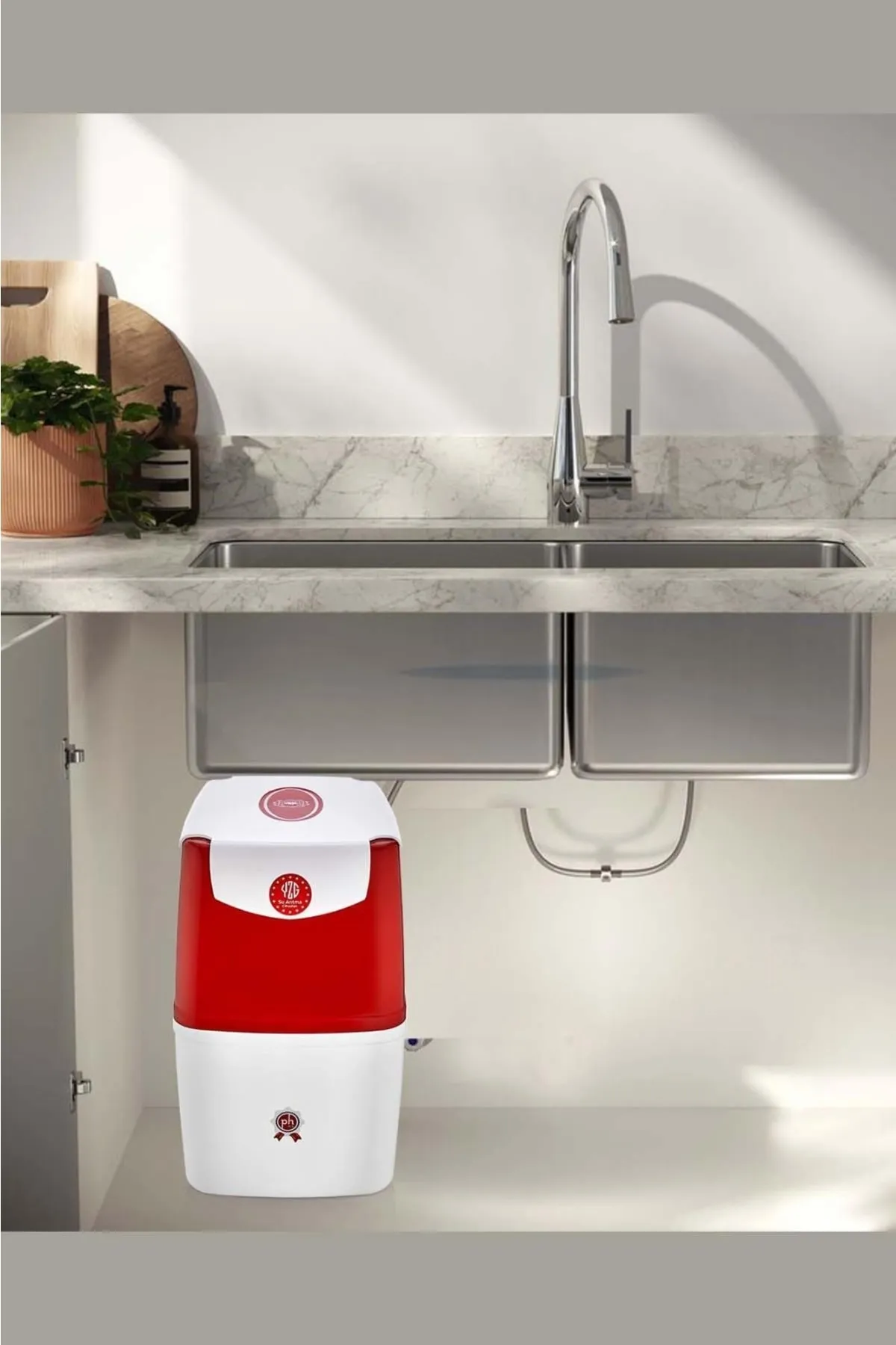 YZG Pompalı 10 Aşamalı 8 Litre Çelik Tanklı Su Arıtma Cihazı