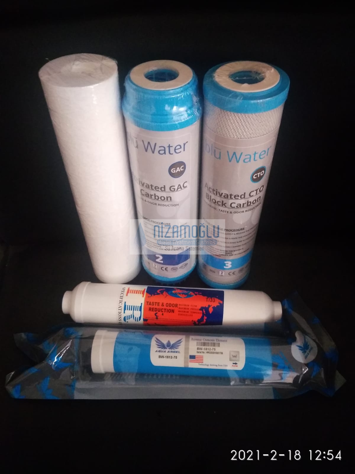 Reverse Osmosis Su Arıtma Komple Filtre Takımı USA Water Quality