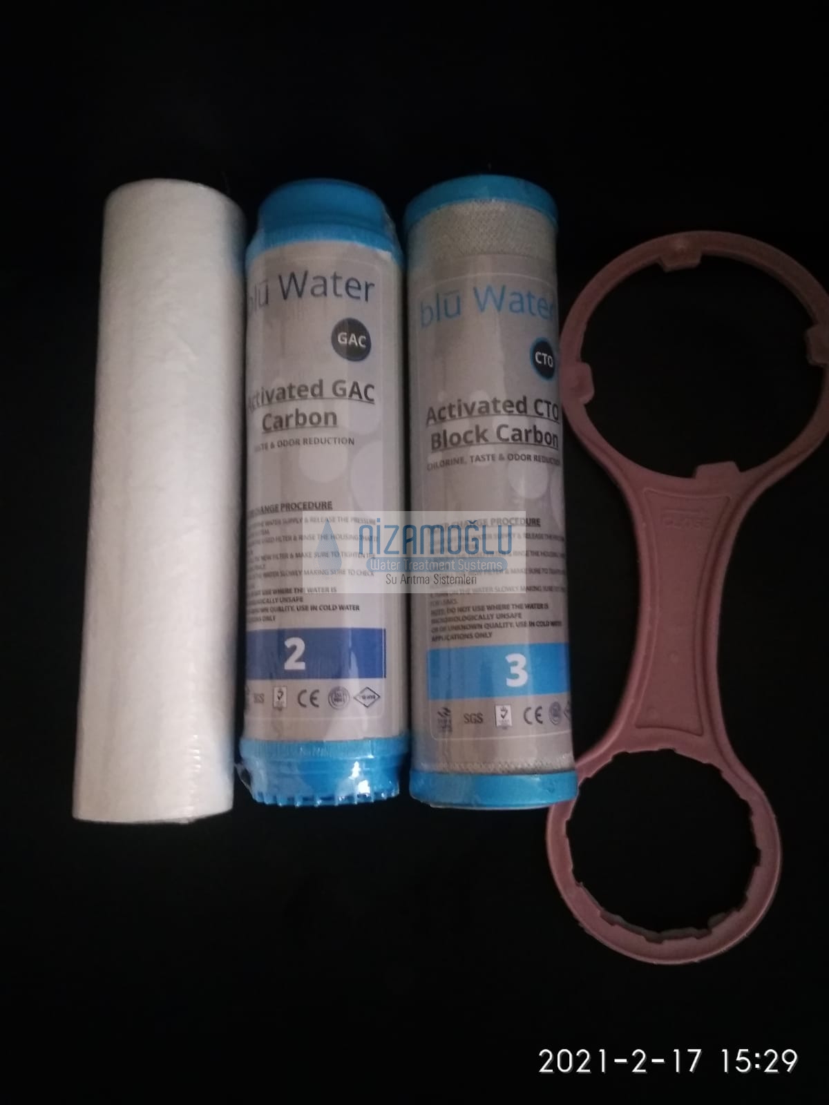 Ocean Reverse Osmosis Filtre 3’lü Seti Anahtar Hediyeli