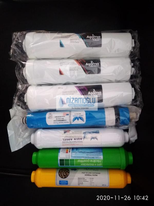 AQUA 7 Aşamalı Filtre Seti USA Membranlı 