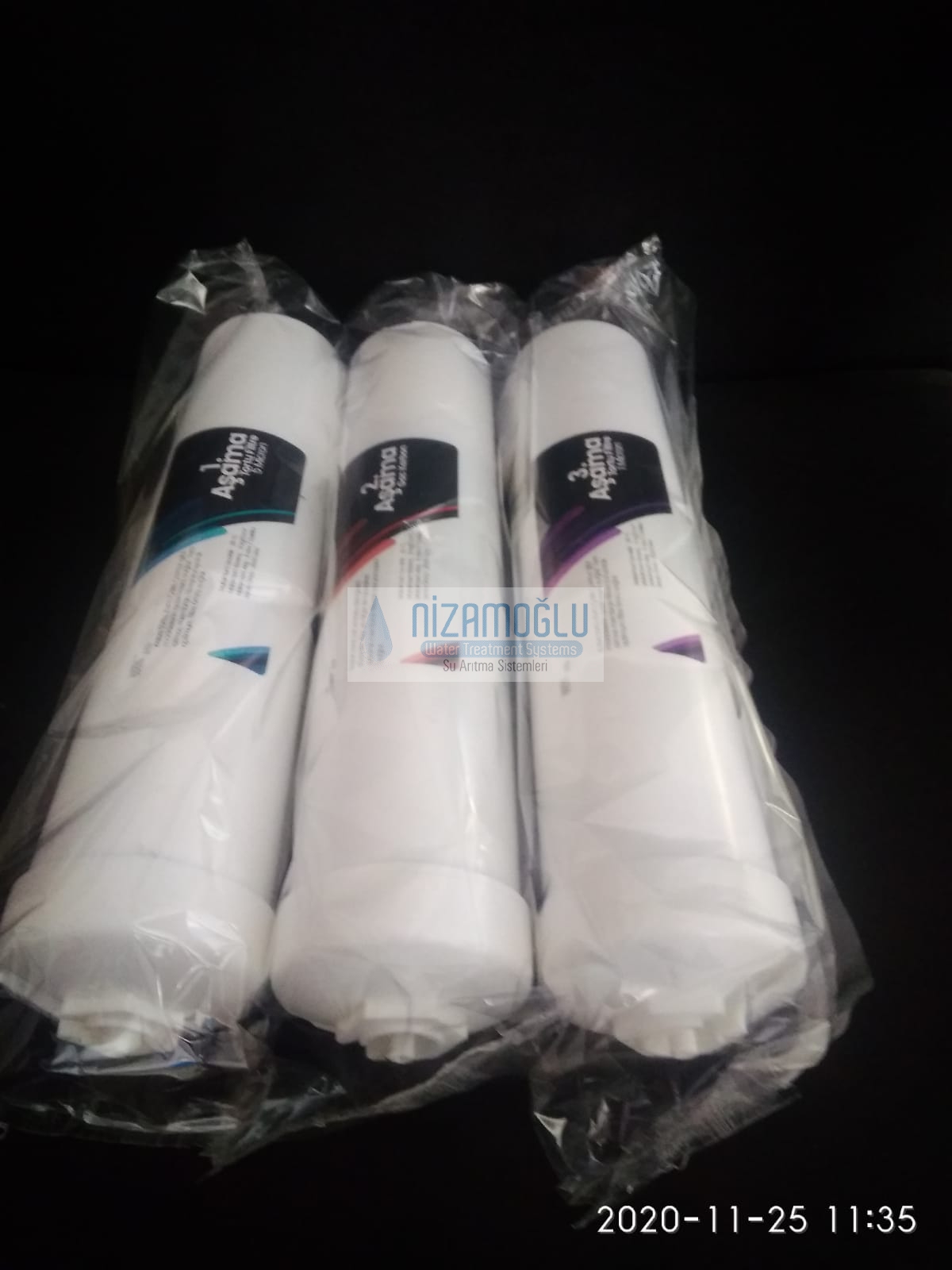 Su Arıtma Cihazı Filtresi Kapalı Kasa 3 lü Filtre Seti 12 İnç