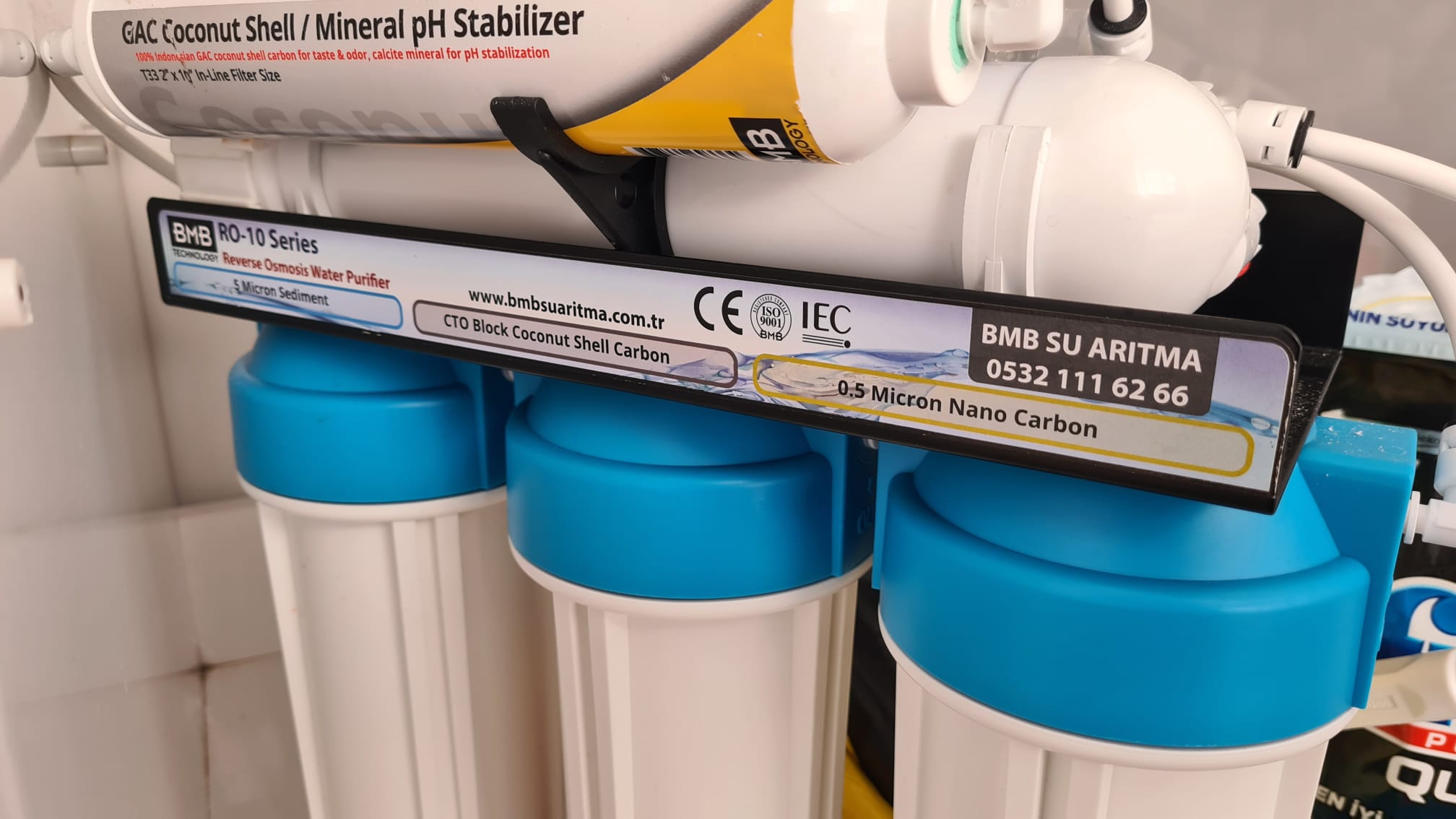 BMB RO-10+Alkalin+Mineral 7 filtre Set 23,5 cm 