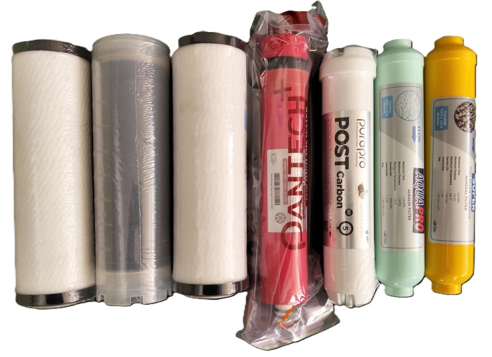 BMB RO-10+Alkalin+Mineral 7 filtre Set 23,5 cm 