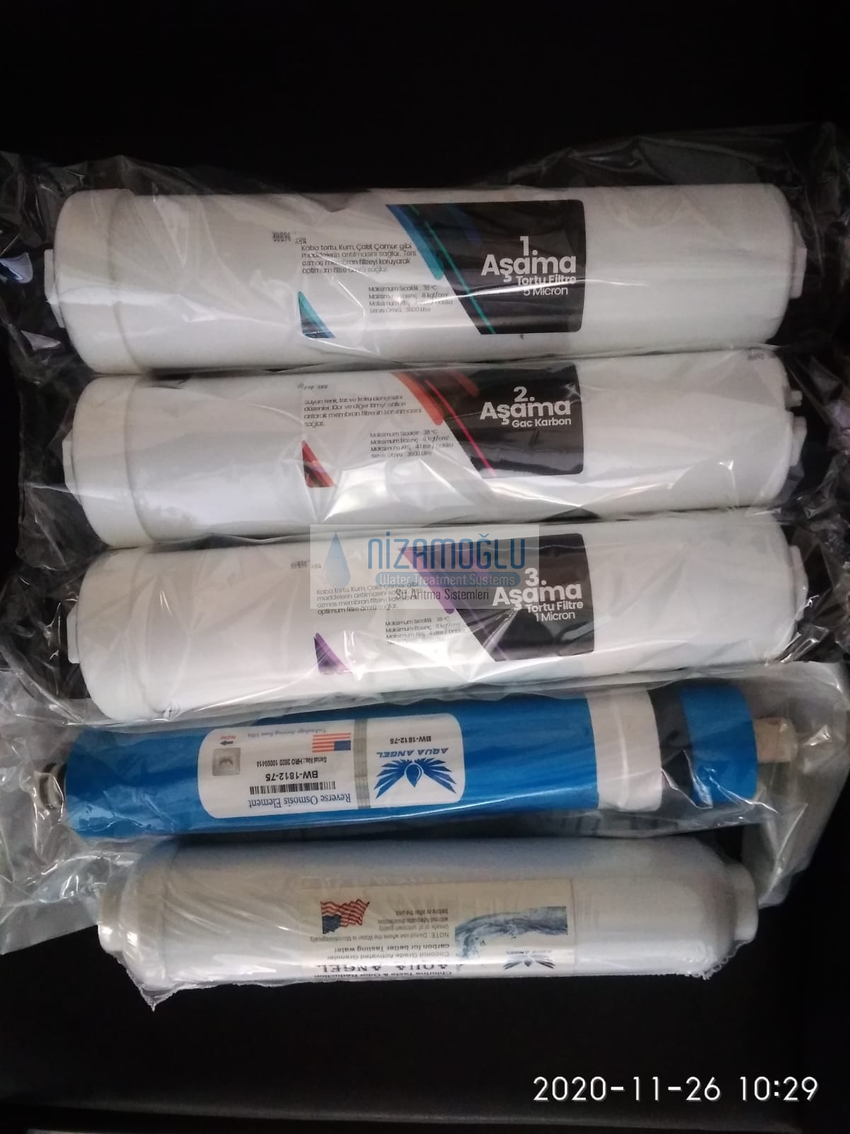 Kapalı Kasa Su Arıtma Cihazı İçin 5’li İnline Su Arıtma Filtresi