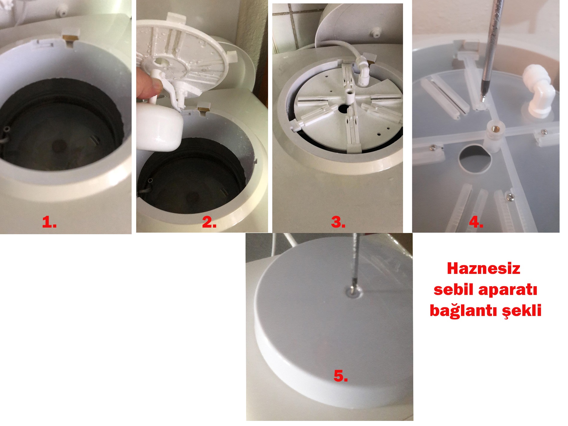 Haznesiz Sebil Üstü Aparat Hortum Ve Bağlantı Parçaları Dahil