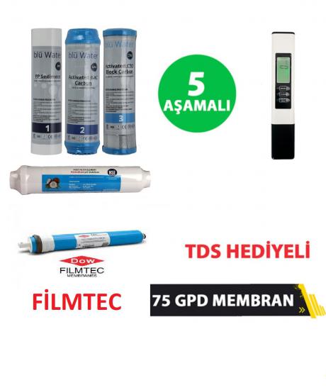 OCEAN 5li Filtre Seti FİLMTEC Membranlı TDS Cihazı Hediyeli, Fiyat 