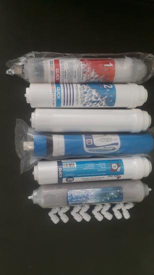 Bms Uyumlu/muadil Su Arıtma Filtresi Alkali Mineralli 6 lı Dirsekli Set