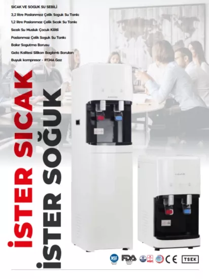 Arıtmalı Su Sebili Sıcak Soğuk ph 8,5 10 aşama Artırmalı Sebil