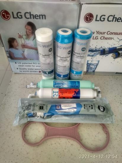 LotusWater, 6 lı Filtre, Alkalin, Yedek Filtre, Set, LG Membranlı