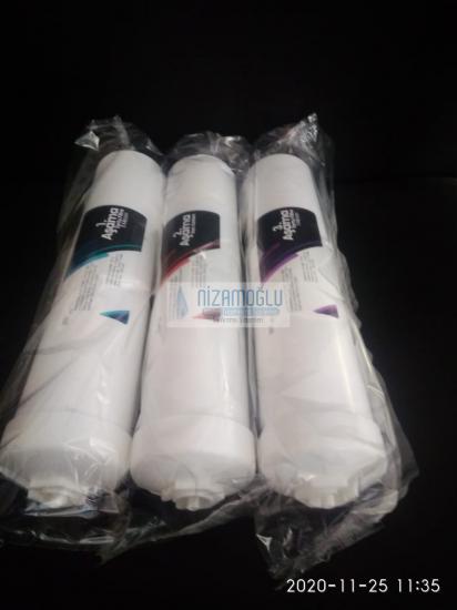 Su Arıtma Cihazı Filtresi Kapalı Kasa 3 lü Filtre Seti 12 İnç