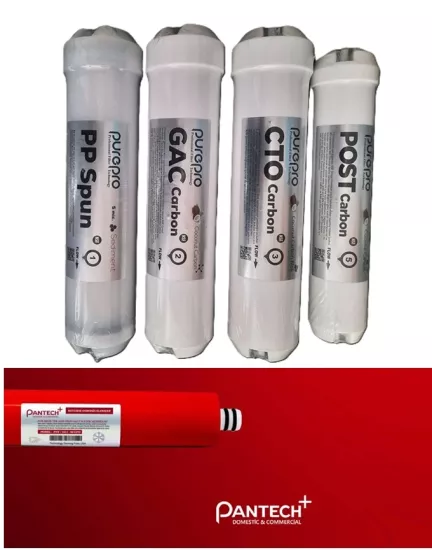 Green Plus Ortimax Su Arıtma Filtresi 5’li Su Arıtma Filtre Seti