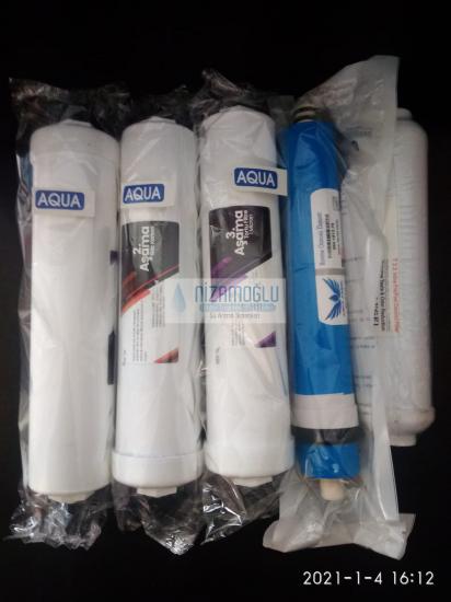 Reverse Osmosis Filtre Seti, Full Takım, 5 li Filtre Değişimi, Yedek Filtre Set,Fiyat