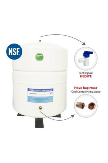 Su Arıtma Cihazı 3.2 Galon 12 Litre Metal Tank - Vana Dahil / Nsf Onay