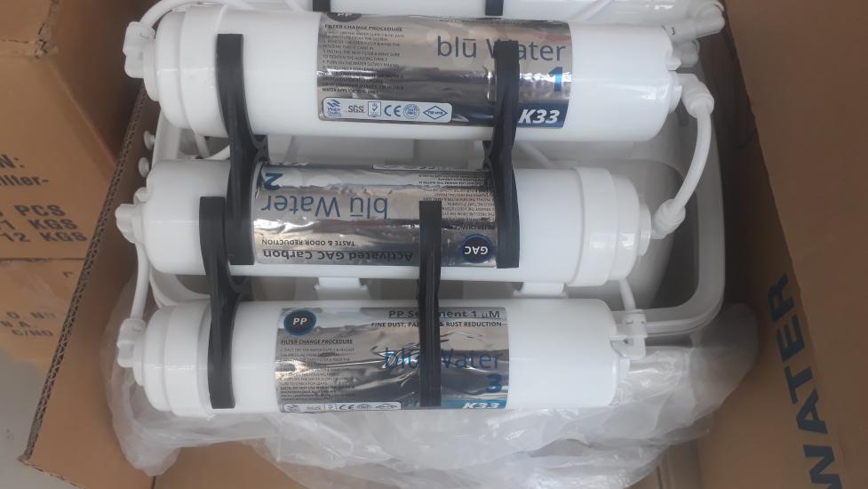 Kaliteli Su Arıtma Filtresi, Blu Water, 3’lü Filtre Seti Paket 