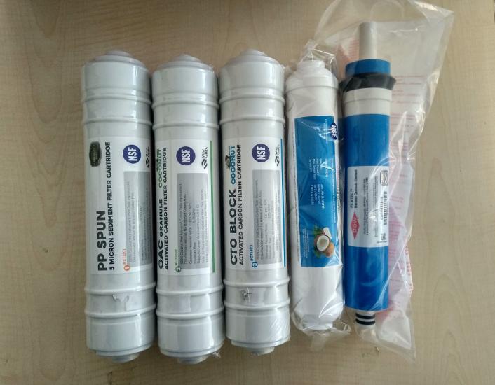 AquaLife Su Arıtma Filtre Değişim 5 li Set Filmtec Membran