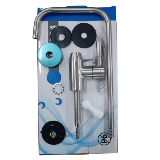 Arıtma Musluğu Ankastre Yüzey İnox KARE Musluk