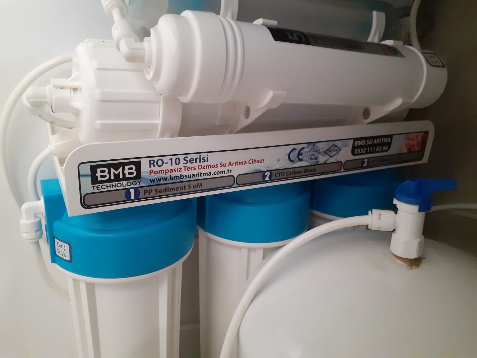 BMB RO10 9,5 inç 7li Filtre Seti LG Membranlı Alkalin+ Detox